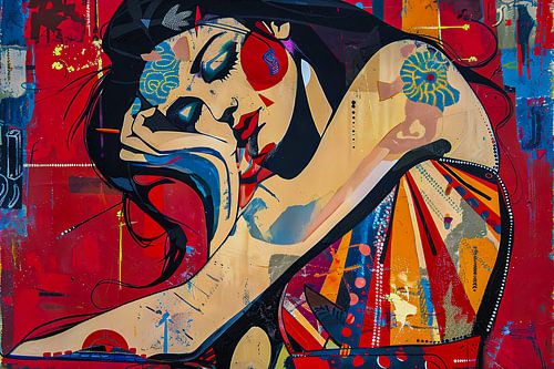 woman abstract portrait