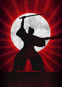 Samurai Scherenschnitt V5