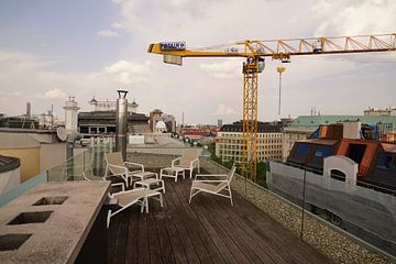 Terrasse sur le toit à Vienne sur Jan Nuboer