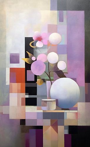 Collage Still Life Lilac