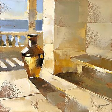 Rêverie au soleil dans un vase sur Johannas Art Creations