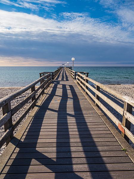 Pier on the Baltic Sea coast in Rerik by Rico Ködder