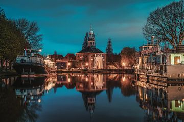 Zijlpoort le soir sur Dirk van Egmond