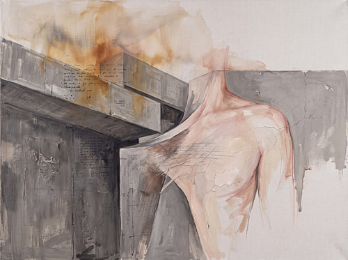 Abstract Fragmented Figure