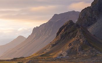 Vestrahorn zonsondergang