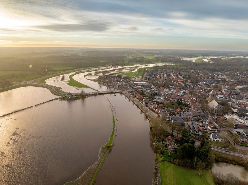 Vecht river high water level flooding at Dalfsen by Sjoerd van der Wal Photography