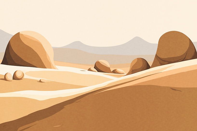 Désert blanc de Wadi Rum par Patterns & Palettes