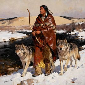 Keeper of the Wolves van Johannas Art Creations