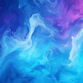 Ethereal Waves: A Dance of Colors by Oizy Blue