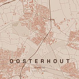 Stadtplan von Oosterhout von Stef van Campen