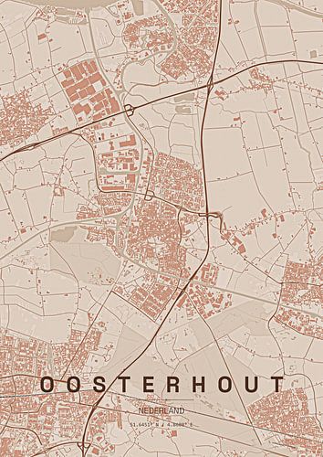 Stadtplan von Oosterhout