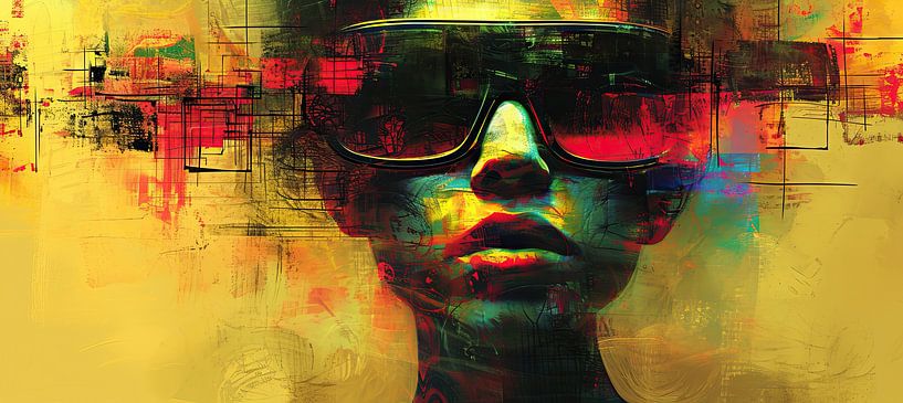 Woman Sunglasses | Modern Portrait by Art Whims