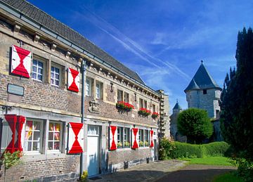 The Faliezusters convent in historic Maastricht with the Pater Vinck tower by Roger VDB