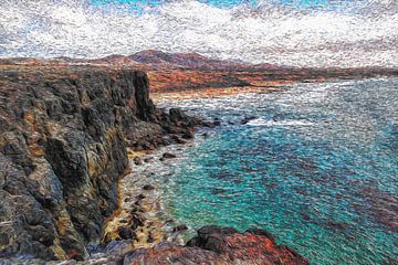 Roca de la Mar, Piedra Playa (Fuerteventura) van Peter Balan
