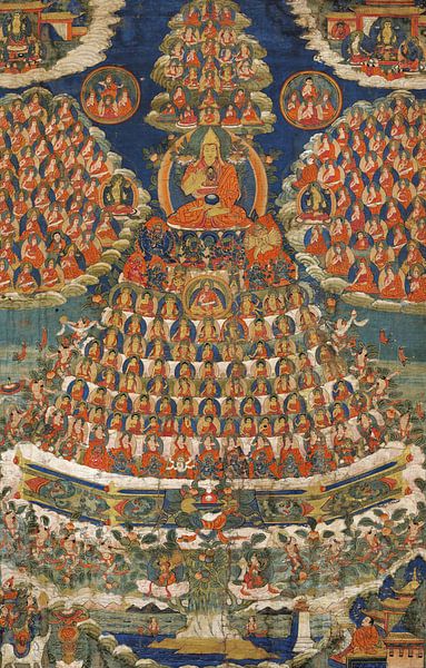 Bouddhiste, Lama-offrande Tshogs zhing, statue de Bouddha par finemasterpiece