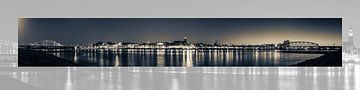 Panoramic photo Nijmegen with passepartout by Henk Kersten
