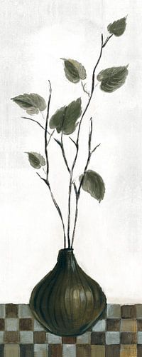 Zen Panel IV auf Weiß, Silvia Vassileva von Wild Apple