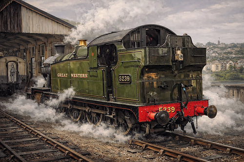Dampflokomotive 5239 @ Kingswear