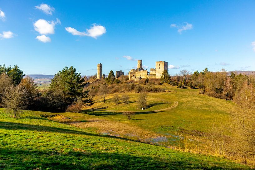 Spring walk around the castle ruins Brandenburg in the beautiful by Oliver Hlavaty