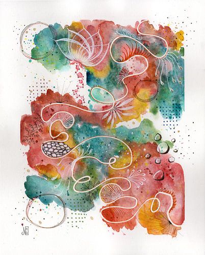 Sérénité en blanc sur Natascha Eigenhuis