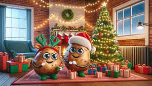 Festliche Weihnachtszeit der Couch Potatoes