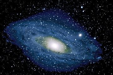 Andromedanevel - M 31 met het dwergstelsel M 32