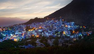 Chefchaouen, de blauwe parel van Marokko van Roy Poots