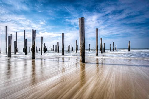 seascape dutch coast by Maurice Hoogeboom