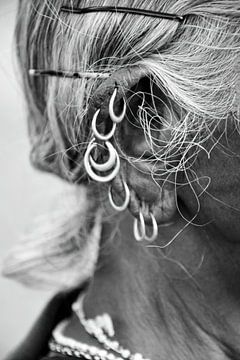 Hairpins and earrings