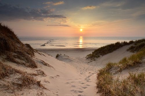 Sunset on Texel at post 9