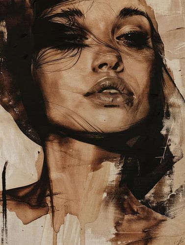 Bijzonder portret in duotone (twee kleuren)