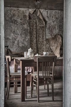 Woonkamer urbex van Ingrid Van Damme fotografie