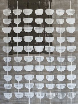 Patroon in aardetinten, Japandi stijl van Japandi Art Studio