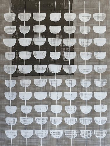 Patroon in aardetinten, Japandi stijl