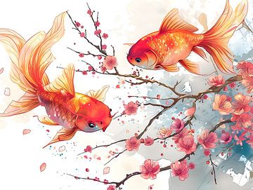 Japanese goldfish by PixelPrestige