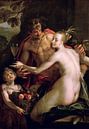 Hans von Aachen.Bacchus, Ceres und Amor von 1000 Schilderijen Miniaturansicht