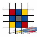 Piet Mondrian Kunst-Perspektive II von Marion Tenbergen Miniaturansicht