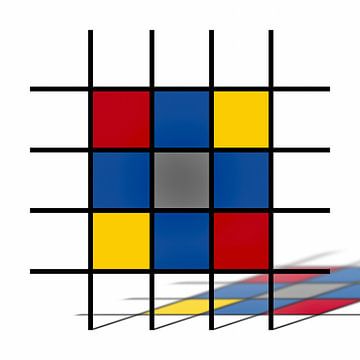 Piet Mondrian Kunst-Perspektive II von Marion Tenbergen