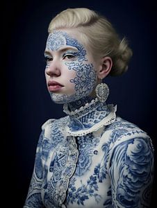 The Girl With The Delft Blue Tattoo von Studio Ypie