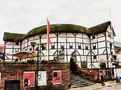 The Globe Theatre London Street View by Dorothy Berry-Lound thumbnail