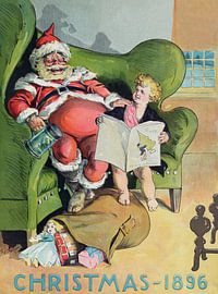 Retro Kerstmis Poster