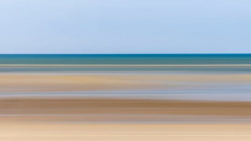 Strandszene bei Ebbe, aufgenommen mit der ICM-Technik, Dänemark