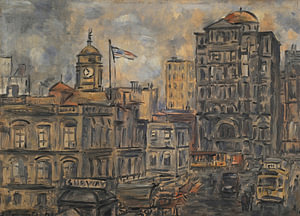 Joaquín Torres García - Rathaus (N.Y.) (1942)