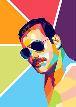 Freddie Mercury WPAP van Awang WPAP Pop Art
