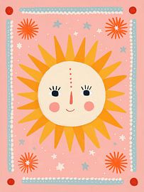 Boho Sun Face – Whimsical Celestial Nursery by StudioRemier