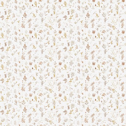 Seamless Pattern Pastel Floral – Soft Botanical Design on Beige