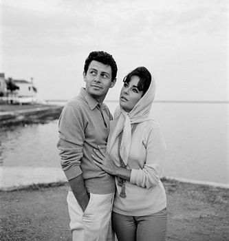 Liz Tayler and Eddie Fisher