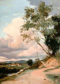 Sentier paysager sous un ciel immense sur NJ Midnight Studio