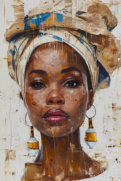 Afro woman by haroulita