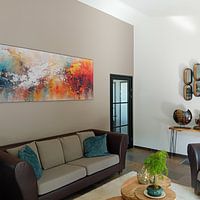 Klantfoto: Abstract Schilderij van Blikvanger Schilderijen, als ArtFrame